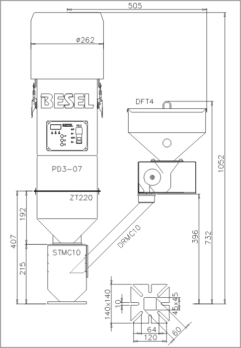 Komplet s STB40